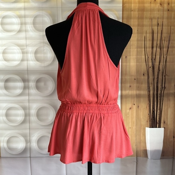 Ella Moss Peachy/Orange Halter Top - Picture 4 of 11